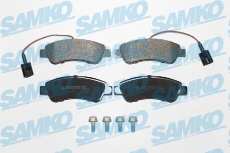 Комплект гальмівних накладок, дискове гальмо SAMKO 5SP1902