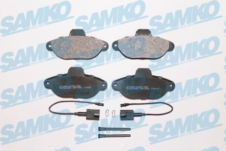 Комплект гальмівних накладок, дискове гальмо SAMKO 5SP1906