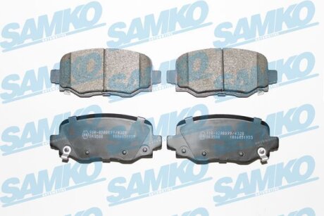 Комплект гальмівних накладок, дискове гальмо SAMKO 5SP1955