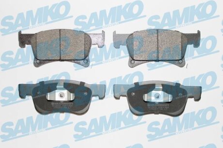 Комплект гальмівних накладок, дискове гальмо SAMKO 5SP1958