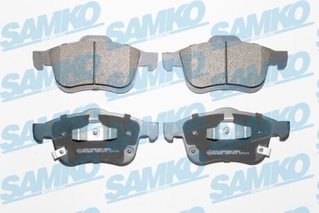 Комплект гальмівних накладок, дискове гальмо SAMKO 5SP1974