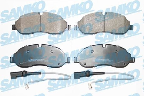 Комплект гальмівних накладок, дискове гальмо SAMKO 5SP1984A
