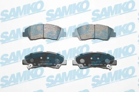 Комплект гальмівних накладок, дискове гальмо SAMKO 5SP1988