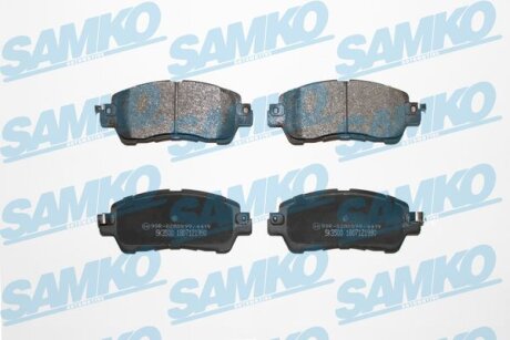 Комплект гальмівних накладок, дискове гальмо SAMKO 5SP1990
