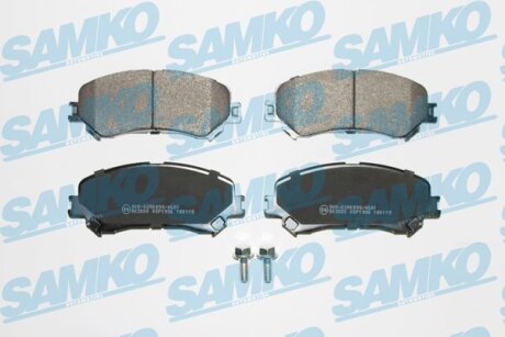 Комплект гальмівних накладок, дискове гальмо SAMKO 5SP1996