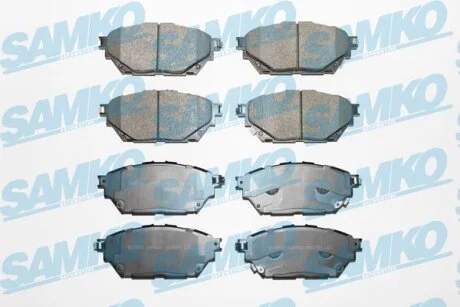 Комплект гальмівних накладок, дискове гальмо SAMKO 5SP2000