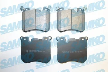 Комплект гальмівних накладок, дискове гальмо SAMKO 5SP2006