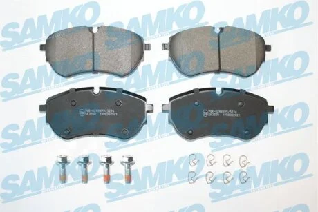 Комплект гальмівних накладок, дискове гальмо SAMKO 5SP2021