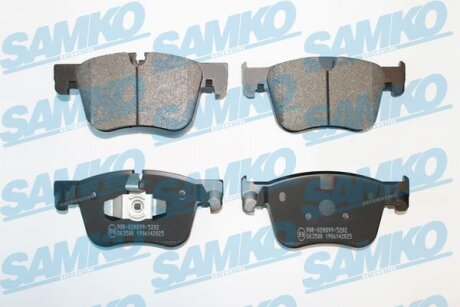 Комплект гальмівних накладок, дискове гальмо SAMKO 5SP2025
