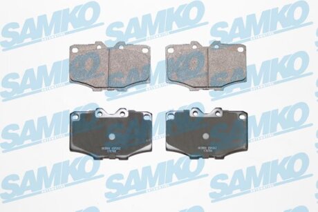 Комплект гальмівних накладок, дискове гальмо SAMKO 5SP202