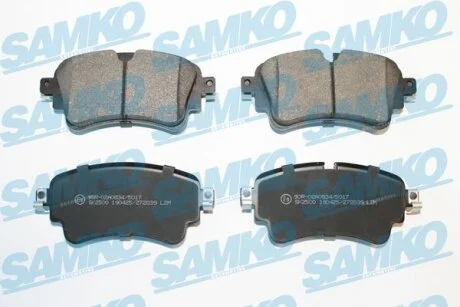 Колод.гальм. зад. Audi A4, A5, A6, Q5, Q7 (15->), VW Touareg (17->) (LPR-) SAMKO 5SP2039