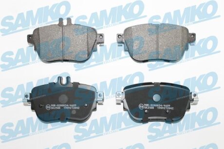 Комплект гальмівних накладок, дискове гальмо SAMKO 5SP2042