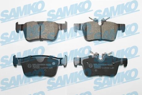 Комплект гальмівних накладок, дискове гальмо SAMKO 5SP2044
