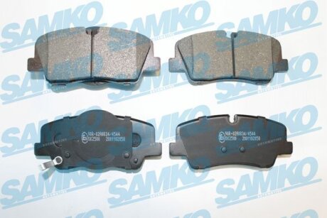 Комплект гальмівних накладок, дискове гальмо SAMKO 5SP2058