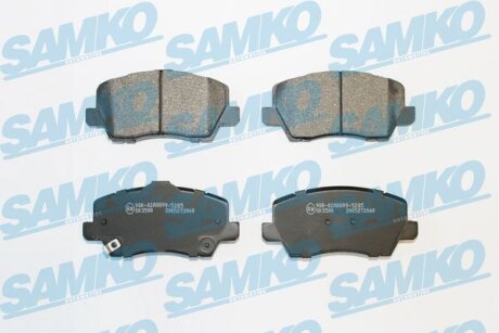 Комплект гальмівних накладок, дискове гальмо SAMKO 5SP2060