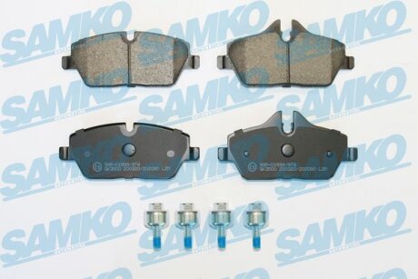 Комплект гальмівних накладок, дискове гальмо SAMKO 5SP2080