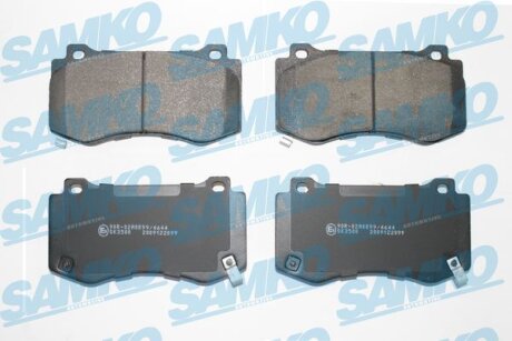 Комплект гальмівних накладок, дискове гальмо SAMKO 5SP2099