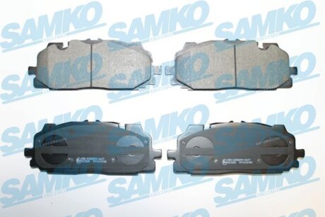 Комплект гальмівних накладок, дискове гальмо SAMKO 5SP2102