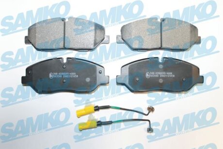 Комплект гальмівних накладок, дискове гальмо SAMKO 5SP2105A