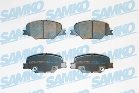 Комплект гальмівних накладок, дискове гальмо SAMKO 5SP2107