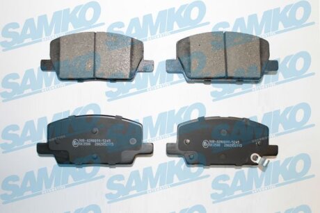Комплект гальмівних накладок, дискове гальмо SAMKO 5SP2115