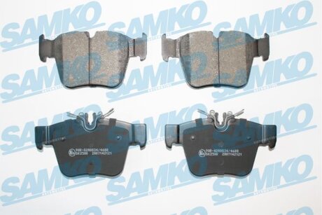Комплект гальмівних накладок, дискове гальмо SAMKO 5SP2121