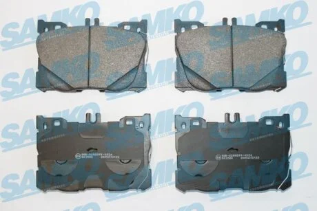 Комплект гальмівних накладок, дискове гальмо SAMKO 5SP2122