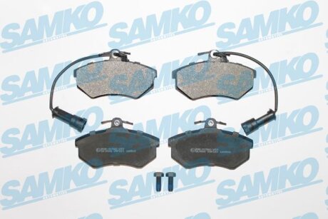Колодки гальмівні передні Audi 80/100 <-90 (з датч.) (LPR-) SAMKO 5SP221