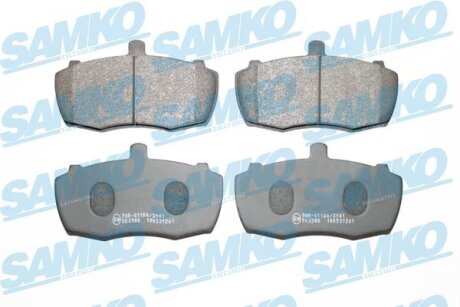 Комплект гальмівних накладок, дискове гальмо SAMKO 5SP261