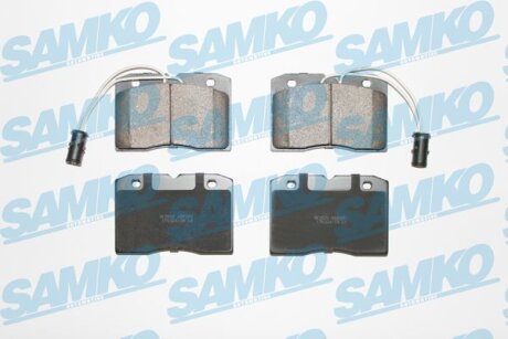 Комплект гальмівних накладок, дискове гальмо SAMKO 5SP281