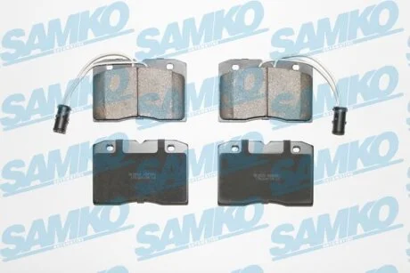 Комплект гальмівних накладок, дискове гальмо SAMKO 5SP281