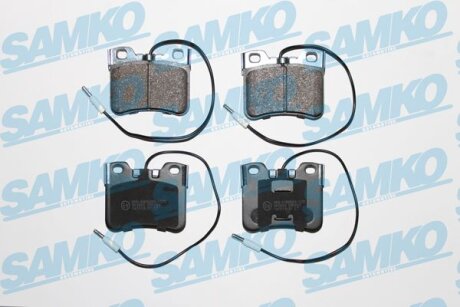 Комплект гальмівних накладок, дискове гальмо SAMKO 5SP283