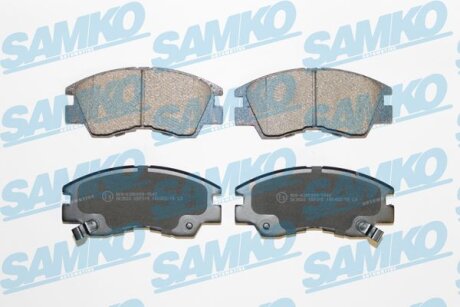 Комплект гальмівних накладок, дискове гальмо SAMKO 5SP315