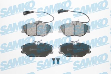 Комплект гальмівних накладок, дискове гальмо SAMKO 5SP344