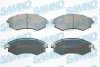 Комплект гальмівних накладок, дискове гальмо SAMKO 5SP348 (фото 1)