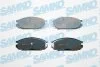 Комплект гальмівних накладок, дискове гальмо SAMKO 5SP376 (фото 1)