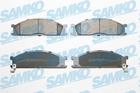 Комплект гальмівних накладок, дискове гальмо SAMKO 5SP378