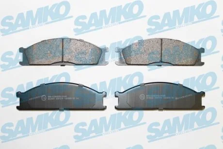Комплект гальмівних накладок, дискове гальмо SAMKO 5SP379