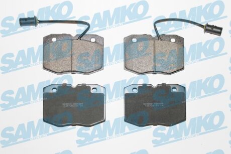 Комплект гальмівних накладок, дискове гальмо SAMKO 5SP388