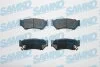 Комплект гальмівних накладок, дискове гальмо SAMKO 5SP396 (фото 1)