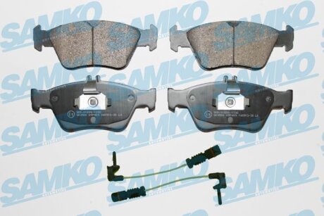 Комплект гальмівних накладок, дискове гальмо SAMKO 5SP409A