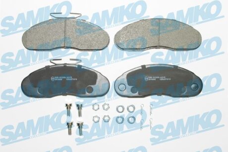 Комплект гальмівних накладок, дискове гальмо SAMKO 5SP414