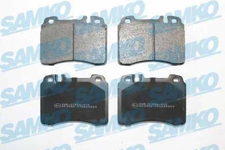 Комплект гальмівних накладок, дискове гальмо SAMKO 5SP423