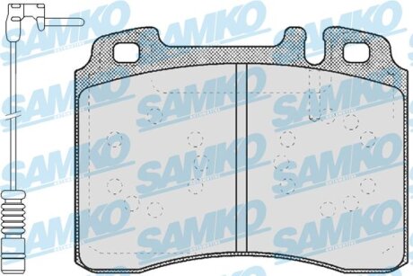 Комплект гальмівних накладок, дискове гальмо SAMKO 5SP423A