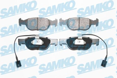 Комплект гальмівних накладок, дискове гальмо SAMKO 5SP424