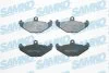 Комплект гальмівних накладок, дискове гальмо SAMKO 5SP427 (фото 1)