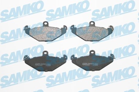 Комплект гальмівних накладок, дискове гальмо SAMKO 5SP427