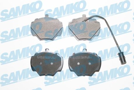 Комплект гальмівних накладок, дискове гальмо SAMKO 5SP431