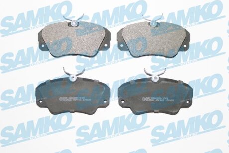 Комплект гальмівних накладок, дискове гальмо SAMKO 5SP449