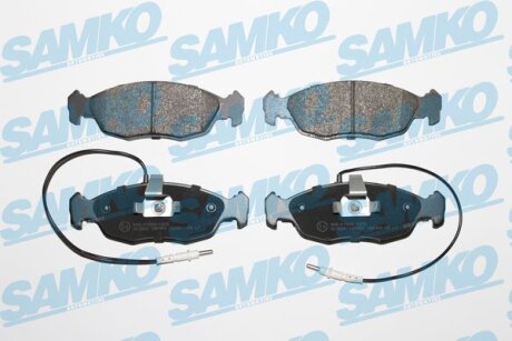 Комплект гальмівних накладок, дискове гальмо SAMKO 5SP450